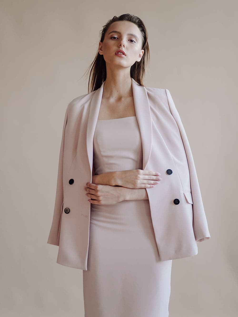 Tailored Satin Blazer